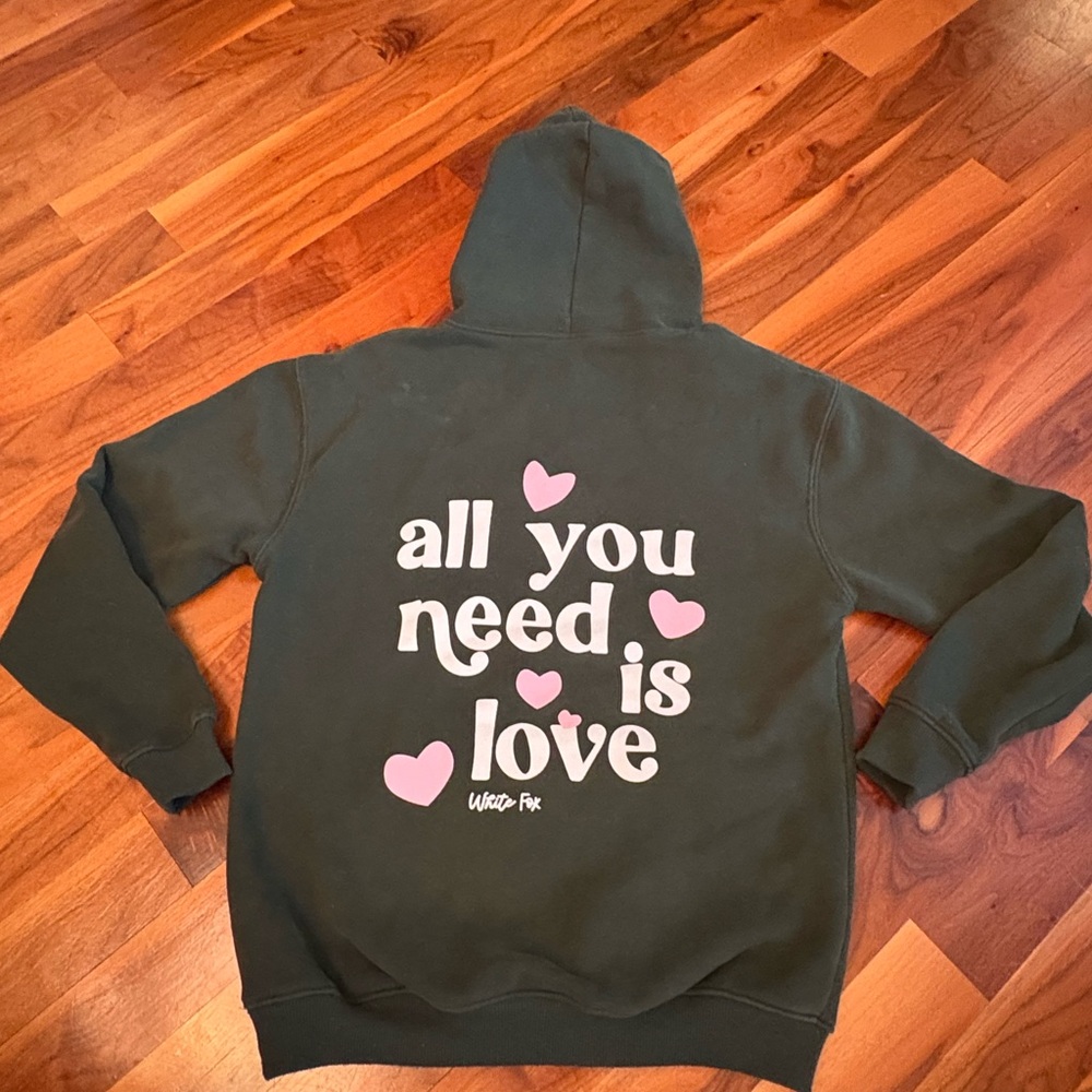 White Fox
All You Need Is Love Hoodie Forest Green, size XXS-XS, USED - Picture 13 of 16